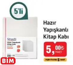 STUDİ HAZIR YAPIŞKANLI DEFTER KABI